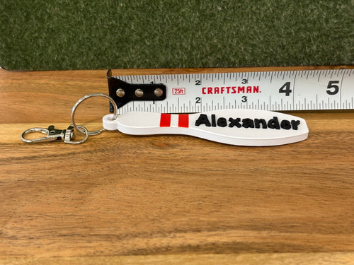 Customizable Bowling Keychain, Bowling Name Tags, Bowling Bag Tags