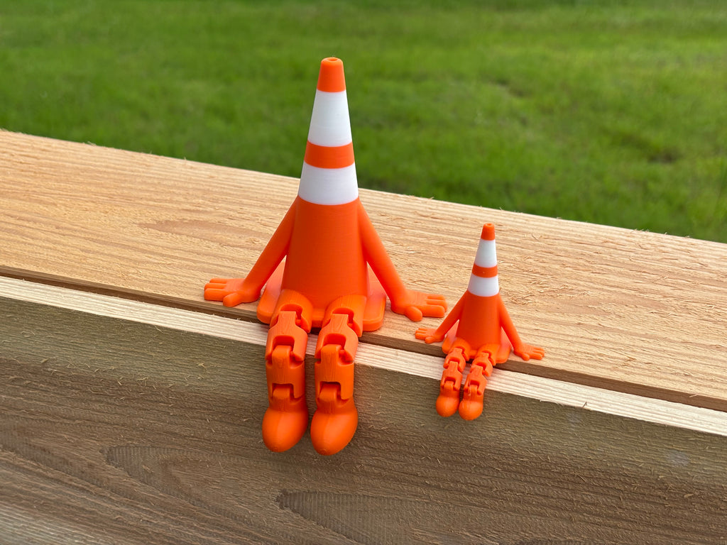 Large Traffic Cone Buddy, Construction Cone Buddy, Safety Cone, Construction Gifts, Construction Collectible,