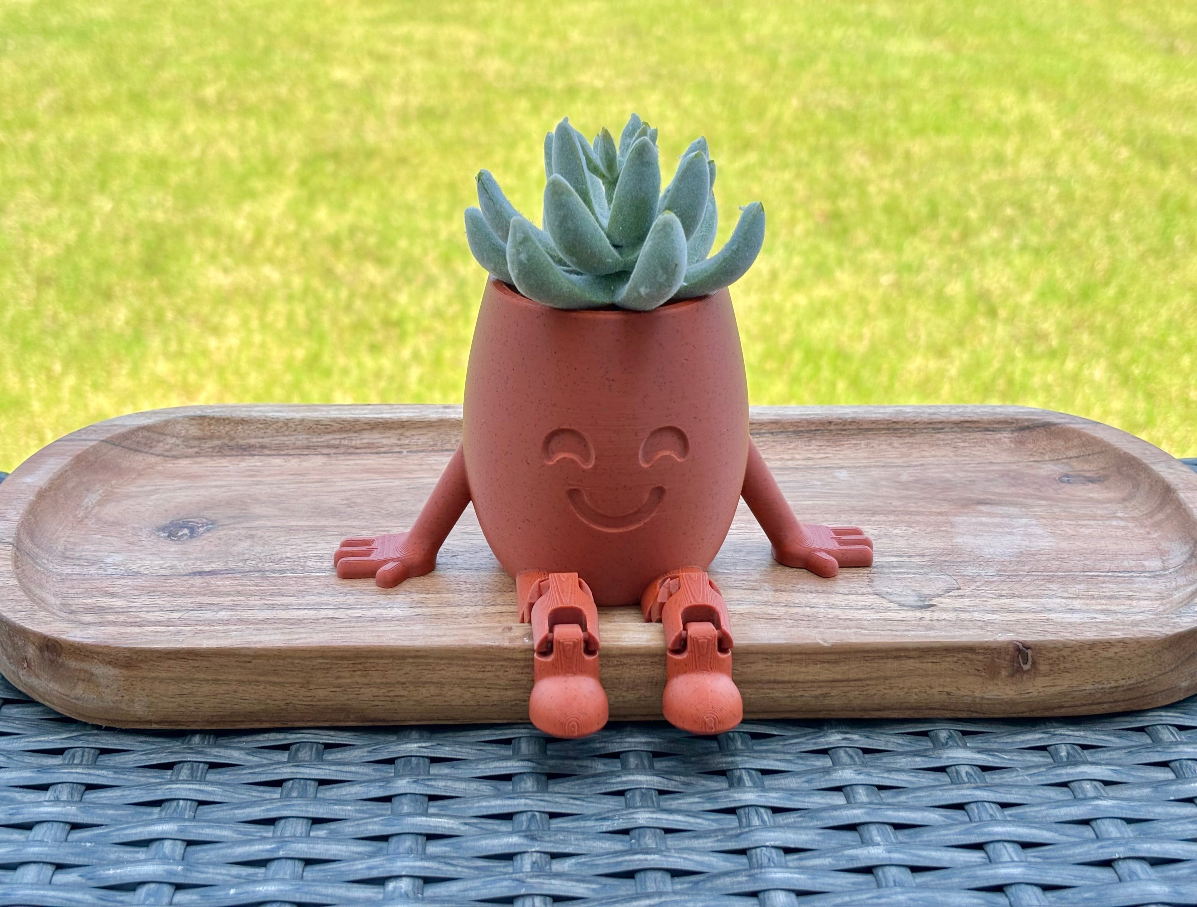 Happy Planter Pot, Succulent Planter, Succulent Pot, Indoor Planter